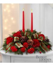2 candle Holiday Centerpiece