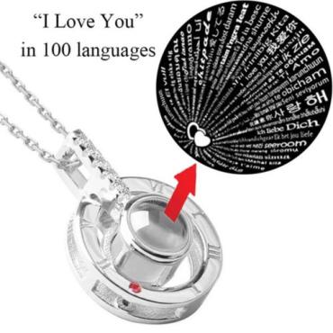 I love you necklace 100 Languages