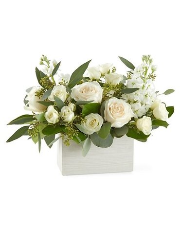 Fresh Linen Box Bouquet