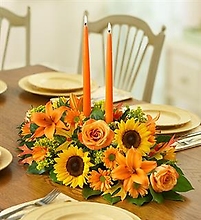 Fall Centerpiece with 2 candles