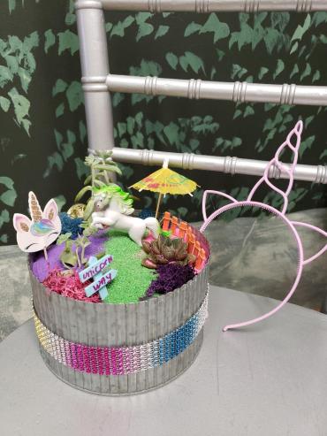 MAGICAL UNICORN SUCCULENT PLANTER CLASS APRIL 23 PIZZA 150