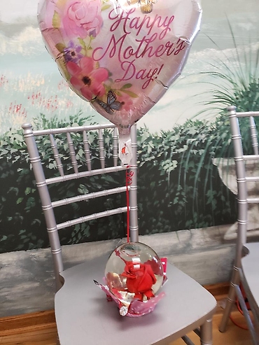 Rose globe with Balloon