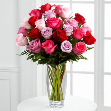 The Captivating Color&trade; Rose Bouquet by Vera Wang
